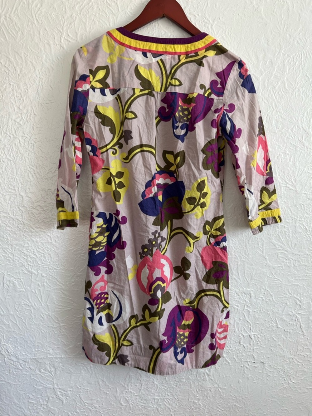 Boden Floral Shift Dress 100% Cotton - Picture 3 of 3